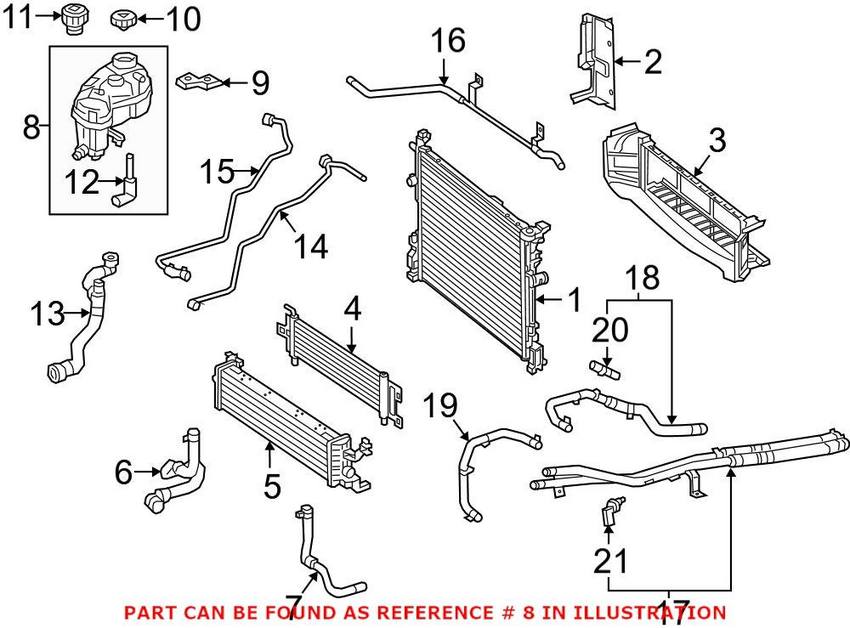 Mercedes Expansion Tank 2425000449